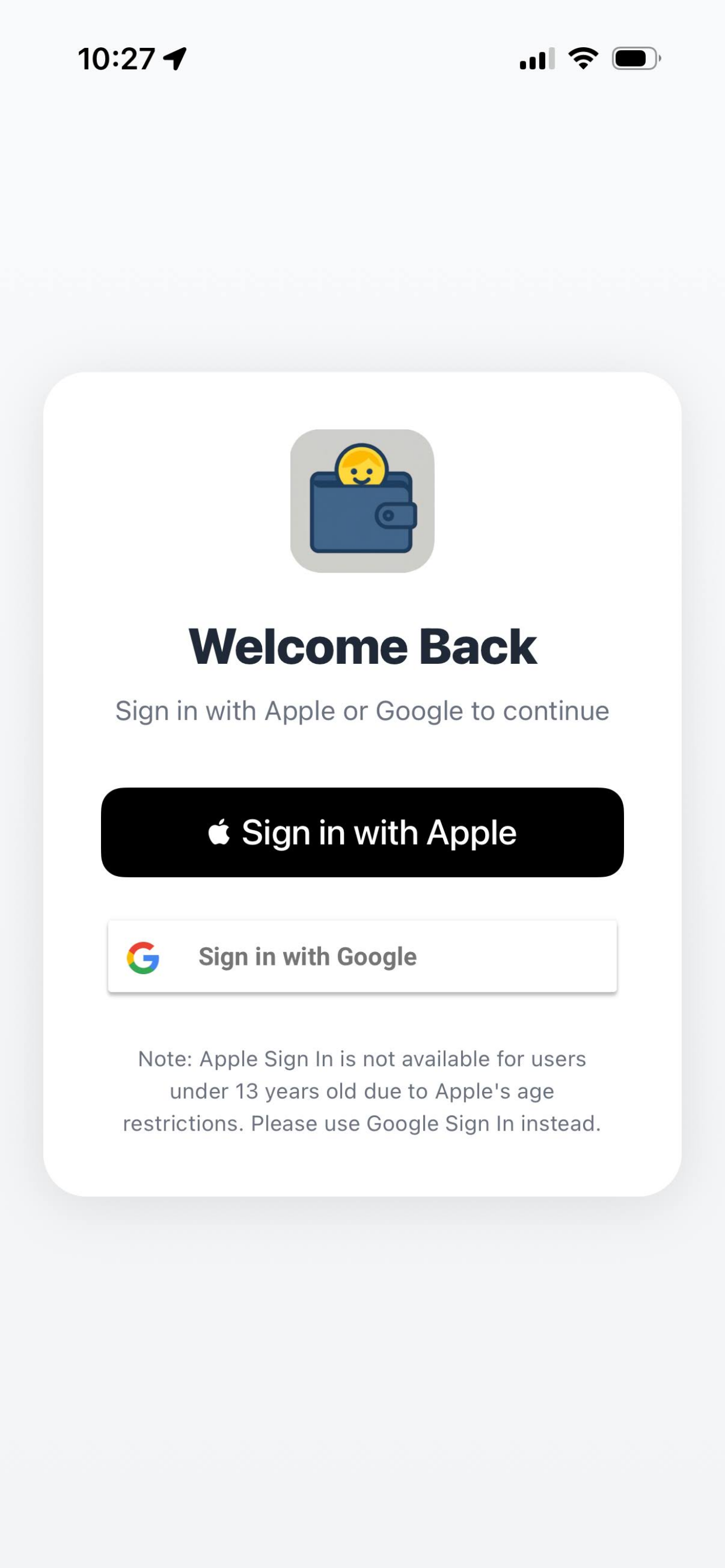 KidBudget Screenshot 1